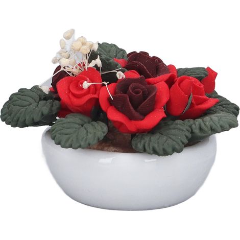 Mini Plante en Pot Réaliste pour Maison de Poupée 1/12, Décoration Balcon et Salon (1/5)