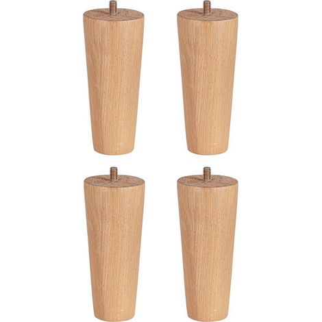 Set 4 gambe in legno per cubi composite struttura in legno MDF (1/2)