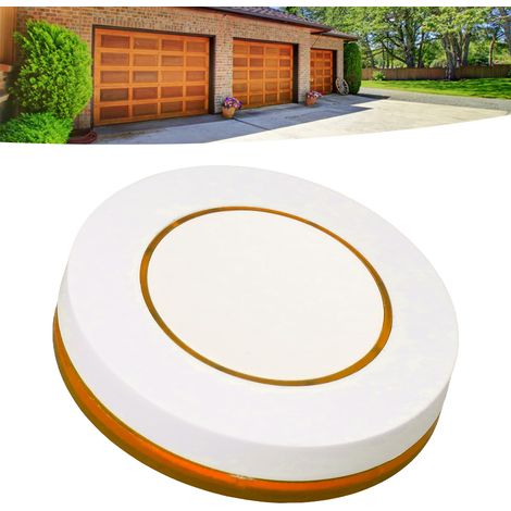 Télécommande sans fil ronde miniature 433M, code d'apprentissage 1527, bouton unique, autocollant gratuit, sans câblage, interrupteur à distance (jaune) (1/5)