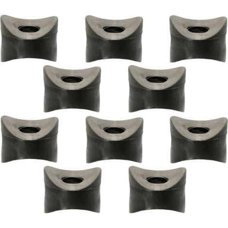 10x entretoise plastique rondelle fixation double M8 tube diamètre 25mm cale chaise mobilier outillage, 20mm (1/2)