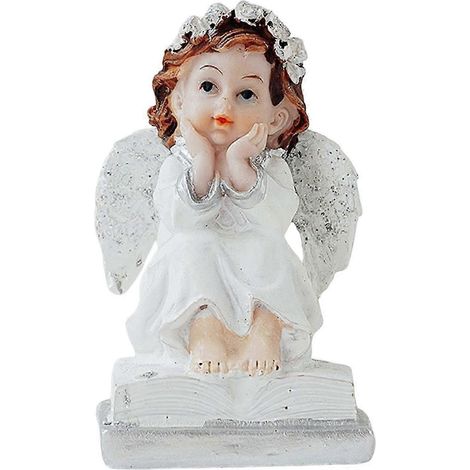 Figurine d'ange nordique, fond photographique, sculpture créative vintage en résine, idéale pour la décoration de bureau, salon ou pièce d'étude.-Style C (1/5)