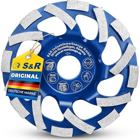 125 Diamond Grinding Disc Concrete Grinding Wheel Concrete Stone Granite 2 Row Diamond (1/5)