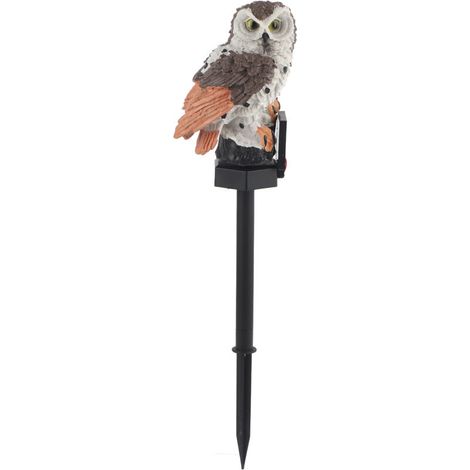 Owl Solar LED Garden Lights Lawn Ornament Waterproof Outdoor Yard Garden Lamp DecorBrown (1/5)