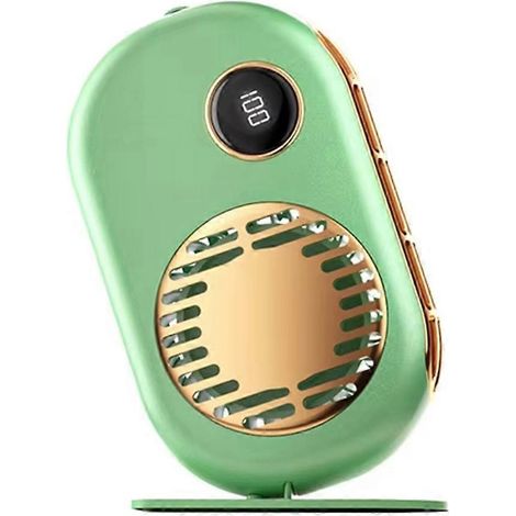 Petit ventilateur USB portable à grande capacité, affichage numérique, fonctionnement silencieux, idéal pour le bureau et le sport. - JBMEDIA (1/4)