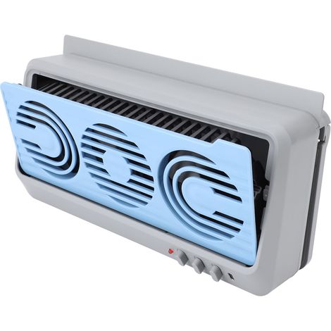 Solar-Autolüfter Multifunktionaler, leiser Luftreiniger mit ABS-Platte (230 x 125 x 60 mm, Grau) (1/5)