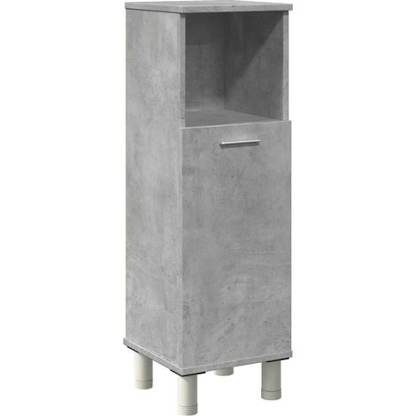 Maison Exclusive - Mobile da Bagno Grigio Cemento 30x30x95 cm in Legno Multistrato