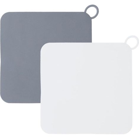 Stück geruchshemmende Silikon-Abflussstopfen, 20×20 cm Duschabflussstopfen, Universal-Spülbeckenstopfen, Silikon-Abflussschutz für Küche, Waschküche und Badezimmer (Weiß, Grau) (1/4)