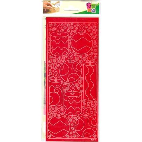Bougie - PEEL OFF'S - Rouge - 105x232 - Intérieur - Mixte (1/2)