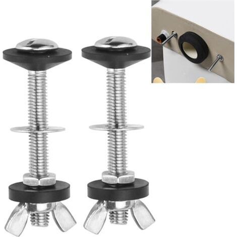 2 PCS Toilet Tank Bolt Kits Fixing WC Tank Flush Tank Bolts Bowl Tank Bolts Kit (1/5)