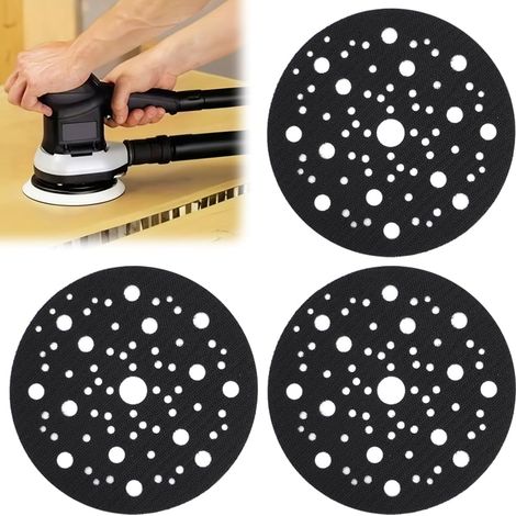 3 Stück selbsthaftende Schutzpads 70 Löcher Ø 150 mm für Schleifer, Polierpad