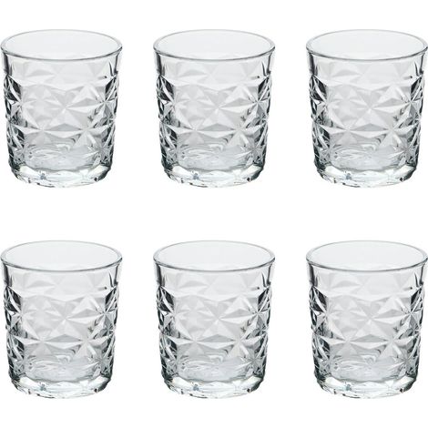 Lot de 6 Gobelets Bas en Verre "Julieau" 30cl Transparent