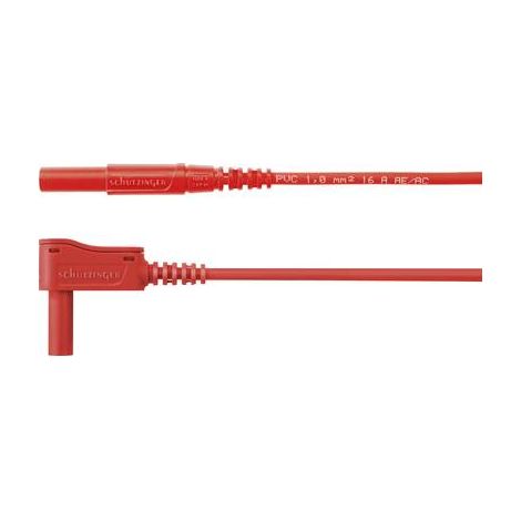 Schützinger MSWFK A341 / 1 / 100 / RT Cordon de mesure mâle 4 mm mâle 4 mm rouge 1 pc(s)