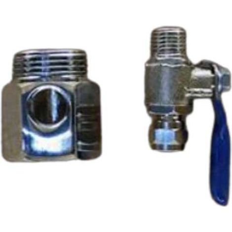 Kit Llave de Entrada 3/4” Metálica con Derivación 1/4” — T + Llave de Paso Ósmosis