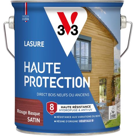 Lasure Haute Protection Biosourcée V33 rouge basque- 2,5L
