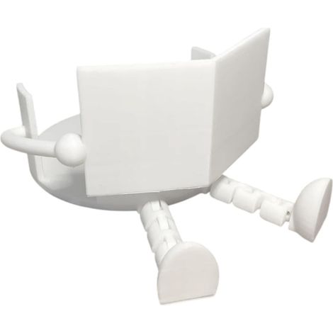 Blanc Support auto-adhésif pour essuie-tout - à coller au mur ou sous l’armoire / évier / réfrigérateur - Pour salle de bain et cuisine (1/5)