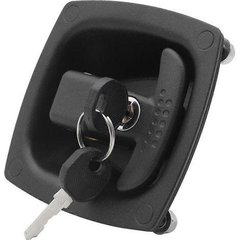Verrou de poignée en T pour porte de camion/remorque, étanche, pliable, à compression. (1/4)