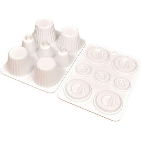 Silikonformen für Mousse-Torten, Schokolade und Fondant, 2 Stück (1/5)