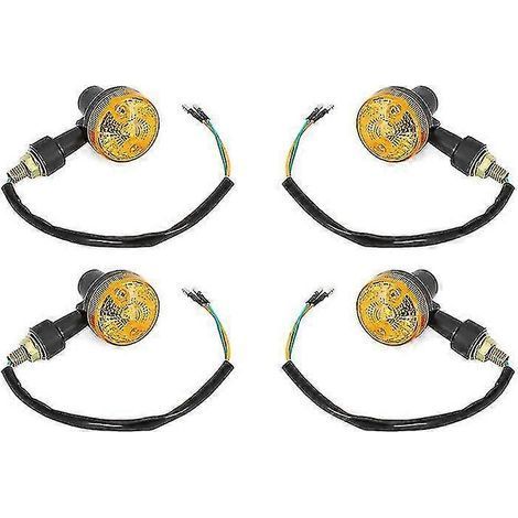 4 x 12V gelbe LED-Motorradblinker (1/5)