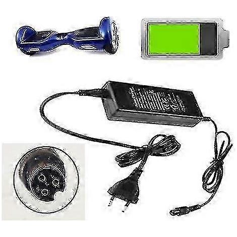 Chargeur pour hoverboard - Chargeur pour planche d'équilibre gyroscopique/hors-bord 42 V/2 A