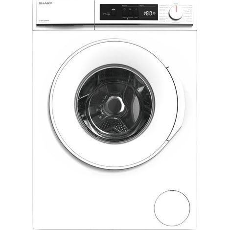Sharp ES-NFA714BWNNA lavatrice Caricamento frontale 7 kg 1400 Giri/min Bianco