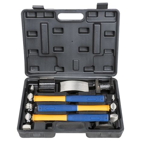 Kit Martelli e Tassi per Carrozziere Riparazione Auto Valigetta Set 7 Pezzi (1/5)