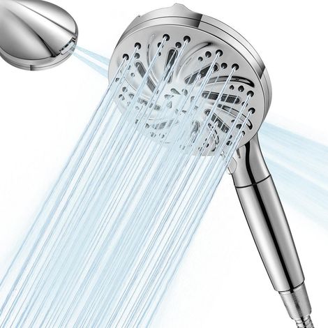 Duschkopf mit 15-Schicht-Filter, 10 Strahlarten, Wassersparend, Hochdruck, Universell (1/5)