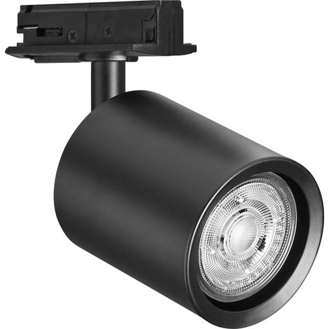 OSRAM Mini tête de luminaire sur rail TRACKLIGHT, blanc, avec culot GU10, peut être équipée d'une lampe normale ou intelligente, intelligente, WiFi, design de type loft, protection IP20 (1/4)
