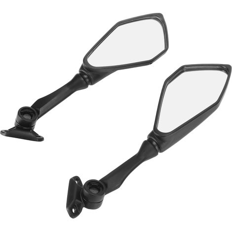 Rétroviseurs Moto Arrière Pliants Noirs Compatibles Ninja 300 250 ZX6R 636 300R EX300 ABS 2011-2018, Paire Remplacement (1/5)