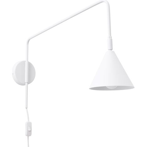 APPLIQUE MURALE NOX 1 E14 BLANC SOLLUX SL.1696 (1/5)
