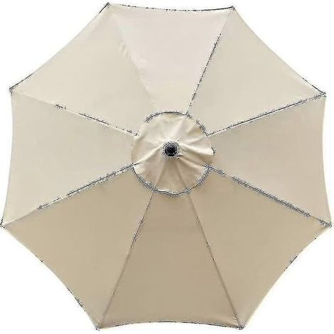Housse de rechange pour parasol, 8 baleines, 3 m, protection UV, tissu de rechange, Bei (1/3)
