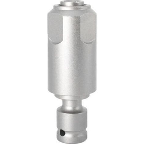 Adaptateur transformant une clé à chocs en perceuse à percussion, compatible avec les forets carrés SDS-Plus, pour une utilisation avec une clé à chocs. (1/5)