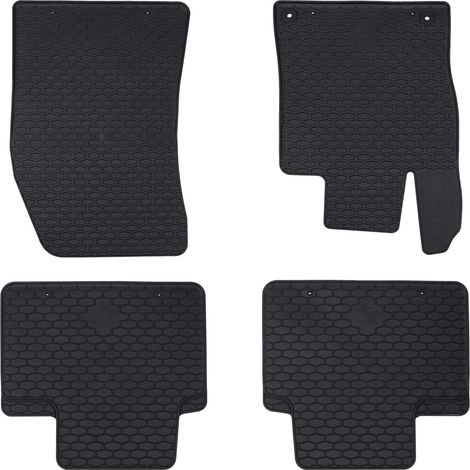 Autofußmatte 4 pcs Schwarz Geeignet für 308 SW 2021- Gummi