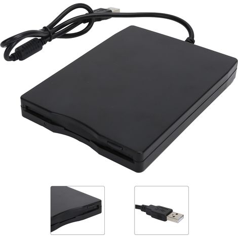 Lecteur de disquette USB externe portable 1,44 Mo FDD universel pour ordinateurs portables et ordinateurs de bureau 3,5 pouces