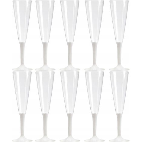Calici da champagne per vino e dessert, calici da champagne per compleanno, 140 ml, 10 pezzi.