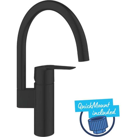Grohe Start - Grifo de fregadero, negro mate 304692430 (1/5)