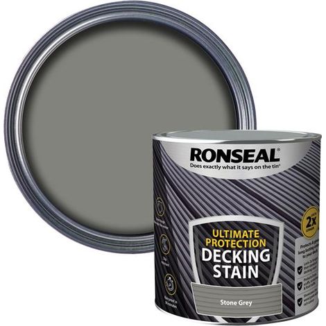 Ronseal Ultimate Protection Decking Stain Stone Grey 2.5 litre