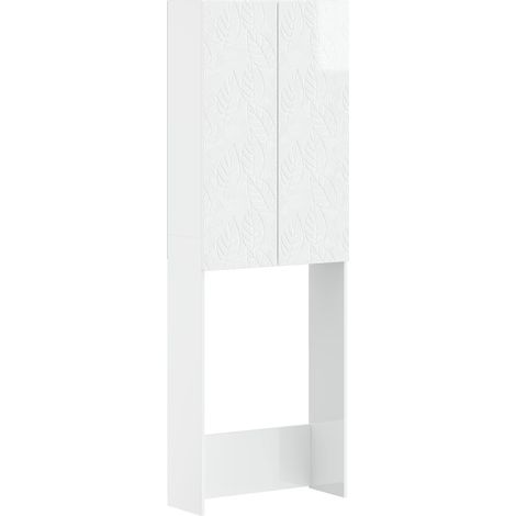 Toilet Cabinet DELFT High Gloss White 66 x 25.5 x 190 cm vidaXL (1/5)