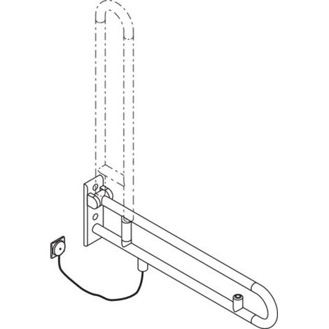 HEWI 801.50B770 99 Poignée SK, mate, version E (1/2)