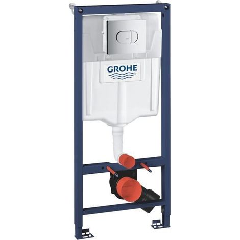 GROHE WC-Set mit verchromter Betätigungsplatte und 6-9 L Spülkasten (1/3)