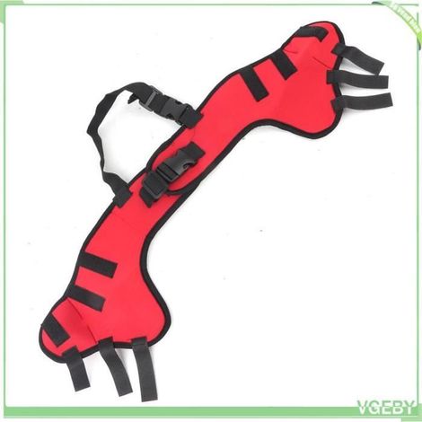 Attelles de jambe de chien - V GEBY - Post-opératoire - Confortable - Tailles XS à L - SBR Rouge (1/4)