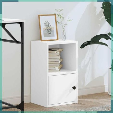 Bibliothèque - 860319 - Blanc - Bois d'ingénierie - 31 x 24 x 52 cm (1/5)