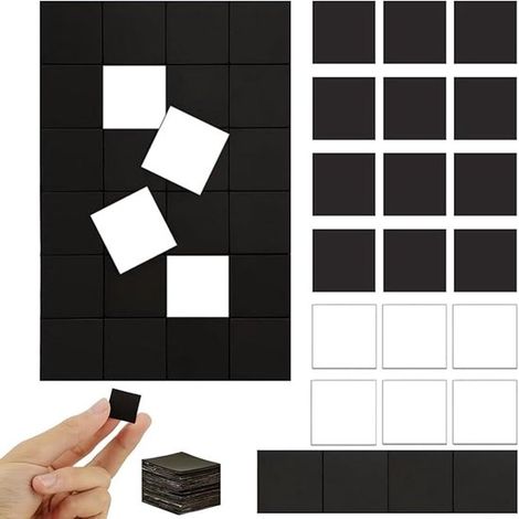 180 magneti autoadesivi 20 x 20 x 2 mm Piccoli magneti Magneti con strisce adesive Magneti adesivi Blocchi di magneti autoadesivi per frigorifero e decorazione (1/5)