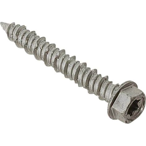 ForgeFix TFMSHT6345 TechFast Masonry Screw TORX Compatible Hex 6.3 x 45mm (Box 100) FORTFMH6345 (1/2)