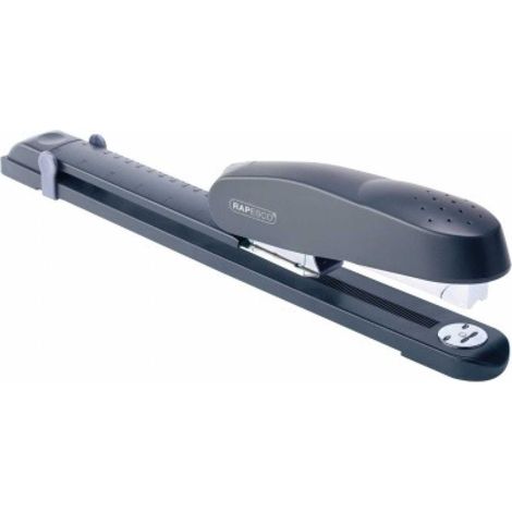 Rapesco 790 s Hefter de langer Arm - 50 Blatt Kapazität - geschlossene Heftung, offene Heftung - Frontlader mit doppelter Führung - Farbe schwarz (1/5)