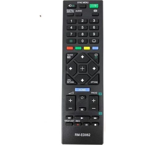 Remote RM-ED062 - Compatible with SONY Smart TV - Black - Simple to use (1/4)