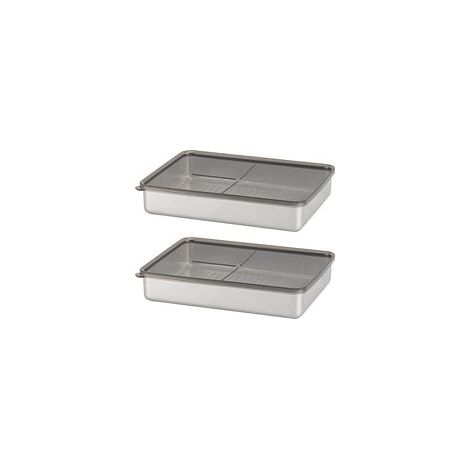 Boites Alimentaires Hermétiques,Jeu De 2 Récipients à Charcuterie, Empilables Boite De Rangement Frigo Taille Supplémentaire Pour Fromage, Viande, Boîte à Saucisses 2000ML