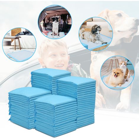 Wolketon Tappetino Assorbente per Cani, 40 Pezzi, 60 × 60 cm Tappetino per la Pipì Monouso Addestratore per Cani Impermeabile Tappetino per la Pipì Anti-Perdita Resistente