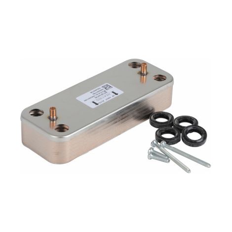 Chaffoteaux – Échangeur thermique 12 plaques – Longueur 500mm – Largeur 300mm – Poids 15kg – Pour chauffage pièce de chaudière