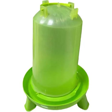 Abreuvoir sur pied avec poignée 8L pour volailles - Vert - Ø31,5 x H50 cm (1/5)
