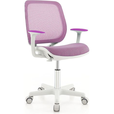 80-92 cm chaise de bureau enfant à roulettes, chaise d'étude pour devoirs et ordinateur, 6-15 ans (1/5)